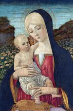 欧洲12-19世纪油画一_BENVENUTO di Giovanni - The Virgin and Child